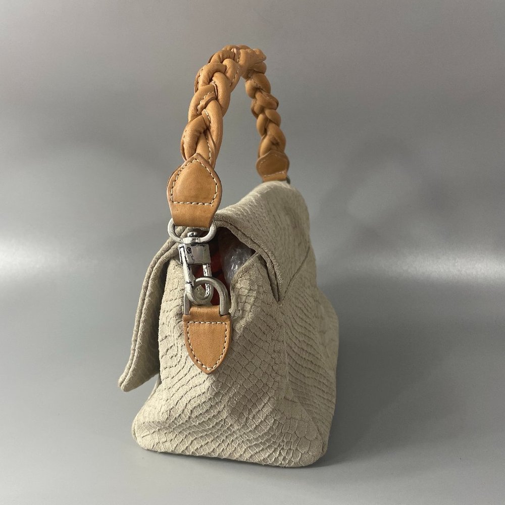 Aphrs Capri Python Print Suede Small Hobo Bag - image 2